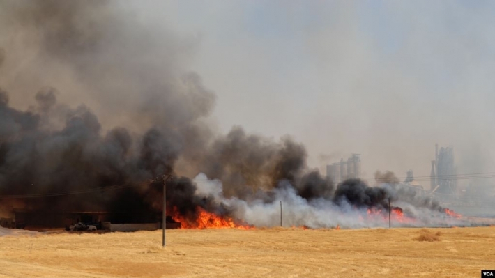 Kürtlerin tarim arazileri yakildi, Irak güçleri müdahale etmedi