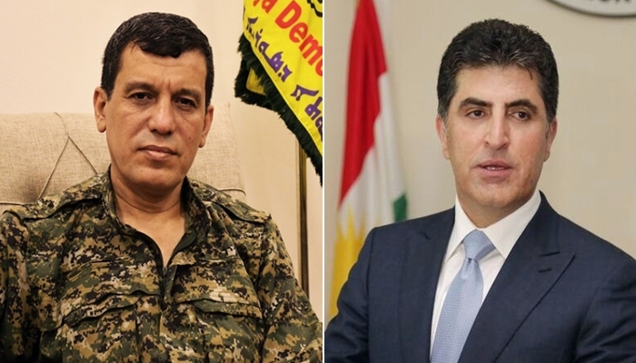 Mazlum Abdi, Neçirvan Barzani'ye tesekkür etti