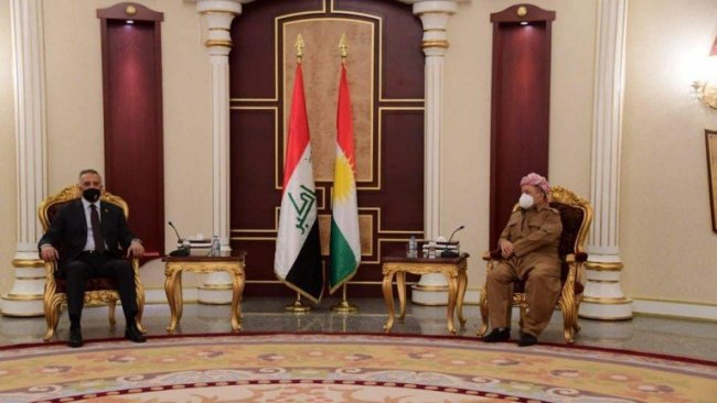 Baskan Mesud Barzani Kazimi’yi kabul etti