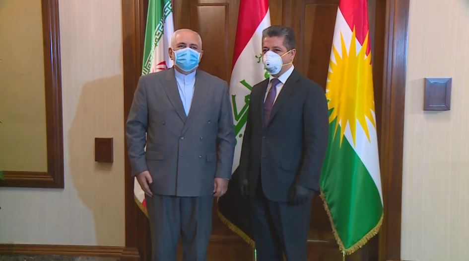 Basbakan, Zarif ile Erbil-Tahran iliskilerini görüstü