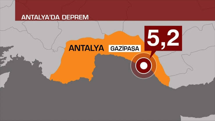 Antalya’da deprem: 5.2 çevre illerden de hissedildi!