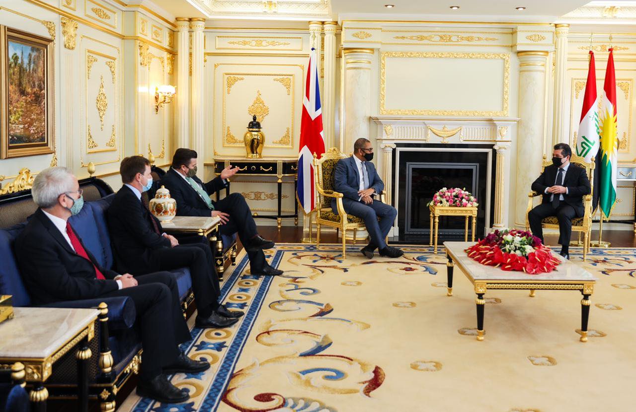 Mesrur Barzani üst düzey Ingiliz heyetini kabul etti