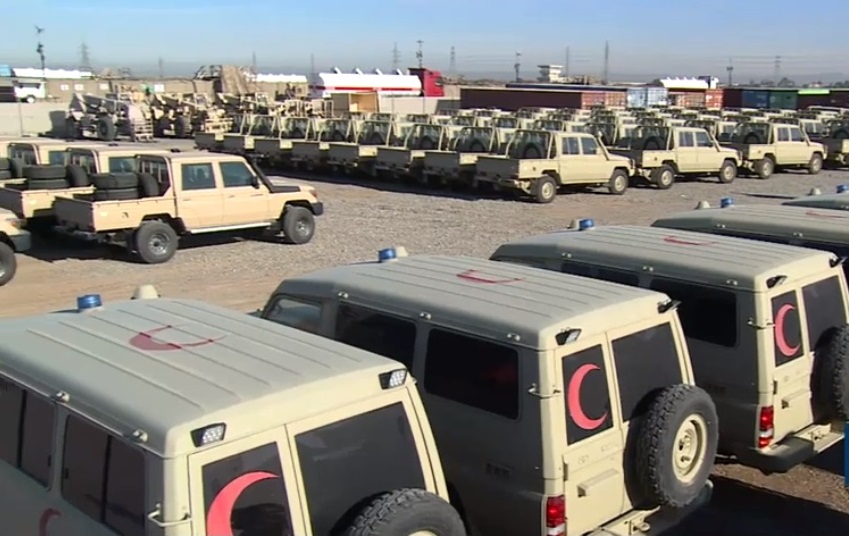 Koalisyon askeri araç konvoyunu Pesmerge'ye teslim etti