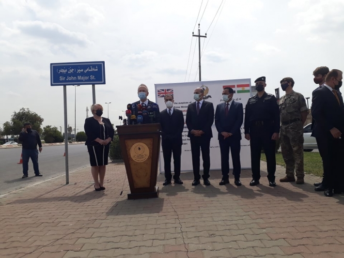 Eski Ingiltere Basbakani Sir John Major’in ismi Erbil’de bir caddeye verildi!