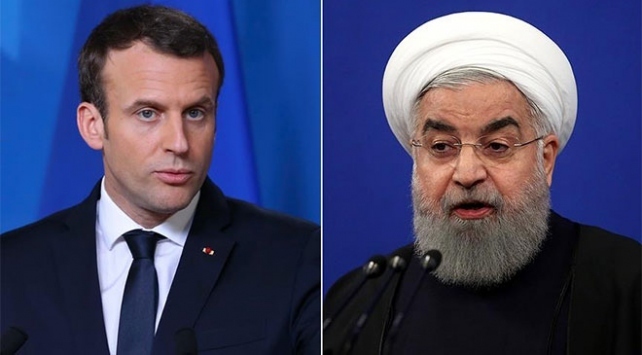 Ruhani'den Macron'a: ABD yaptirimlarina sessiz kalmayin!
