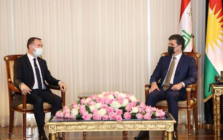 Neçirvan Barzani, Türkiye’nin Bagdat Büyükelçisi’ni kabul etti!