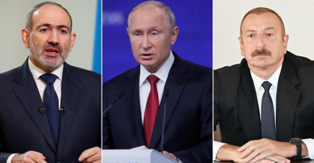 Putin, Aliyev ve Pasinyan ile Daglik Karabag'i ele aldi