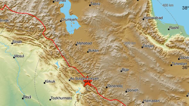 Rojhilat'taki deprem, Süleymaniye ve Halepçe'de hissedildi