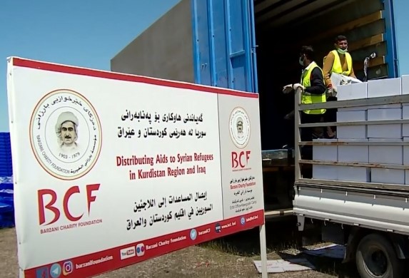 Barzani Yardim Vakfi’ndan Süleymaniye’deki ailelere yardim!