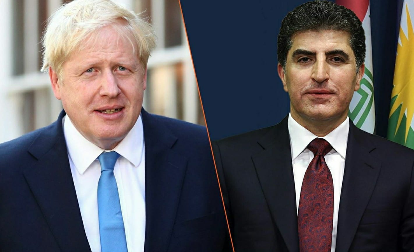 Neçirvan Barzani bugün Ingiltere Basbakani Johnson ile bir araya gelecek!