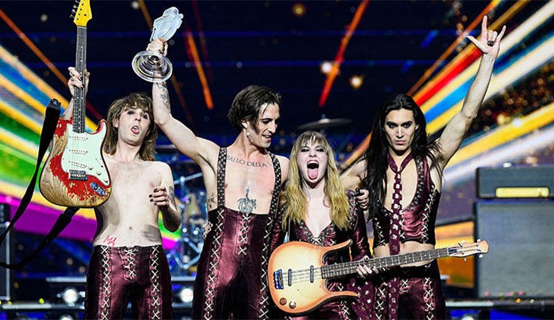 Eurovision'da sampiyon olan Måneskin'e uyusturucu sorusturmasi