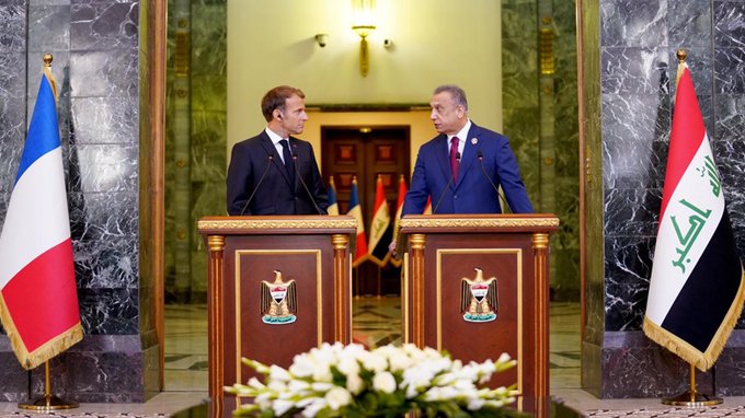 Bagdat | Macron’dan ISID’le mücadele ve Irak’a destek açiklamasi!