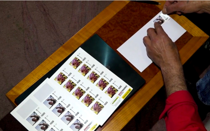 Mele Mustafa Barzani ve Baskan Mesud Barzani adina Almanya’da pul basildi