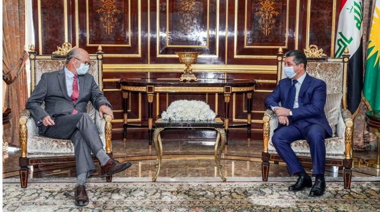 Basbakan Barzani ABD’li yardim kurulusu heyetiyle bir araya geldi