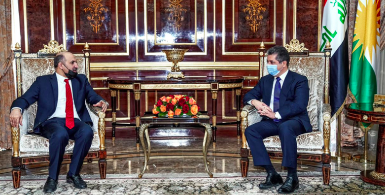 Basbakan, Suriye Baris ve Özgürlük Cephesi Baskani’ni kabul etti