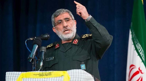 Iran Kudüs Gücü Komutani, Hasdi Sabi komutani için Bagdat'ta