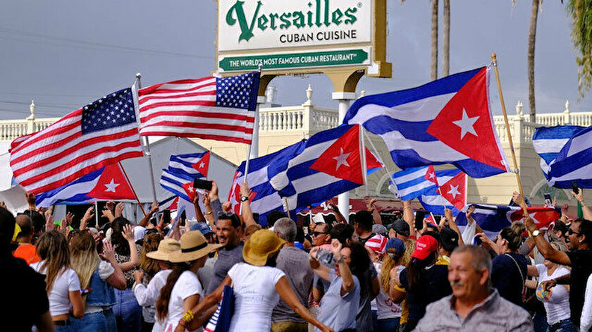 ABD'den Küba'daki hükümet karsiti gösterilere destek!