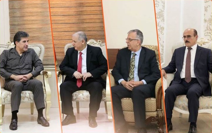 Siyasi liderlerle görüsen Neçirvan Barzani'den birlik vurgusu!