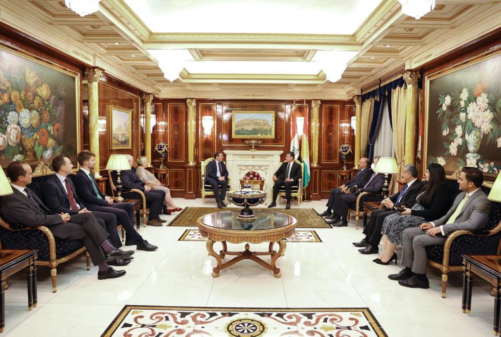 Neçirvan Barzani, Ingiliz heyet ile bölgesel konulari görüstü