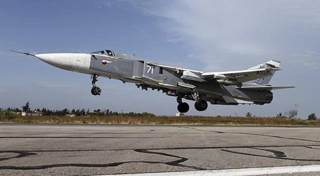 Rusya'da "Su-24" tipi savas uçagi düstü!