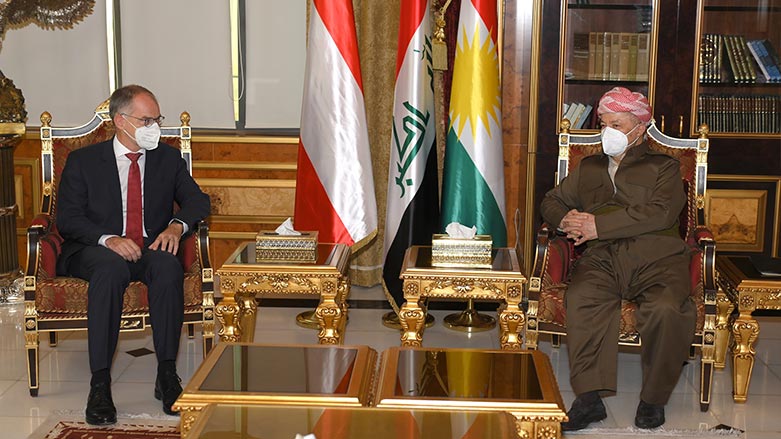 Baskan Barzani ve Avusturya Büyükelçisi arasinda önemli görüsme