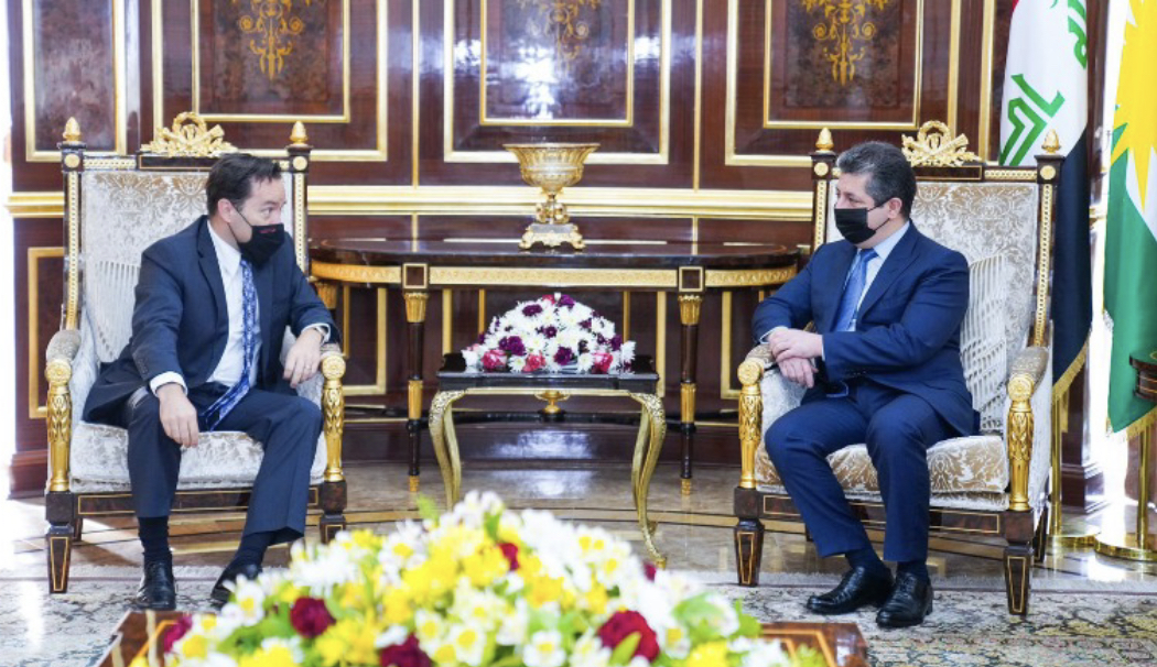 Basbakan Barzani ABD Büyükelçiligi heyetiyle bir araya geldi