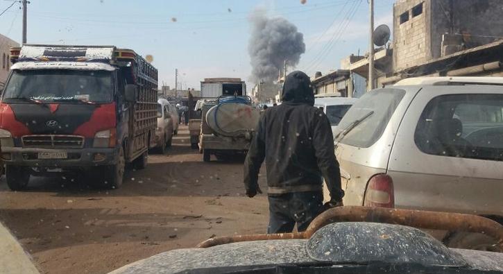 Azez’de bomba yüklü araç infilak etti!