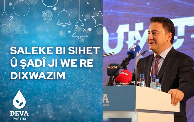 DEVA lideri Babacan’dan Kürtçe yeni yil mesaji!