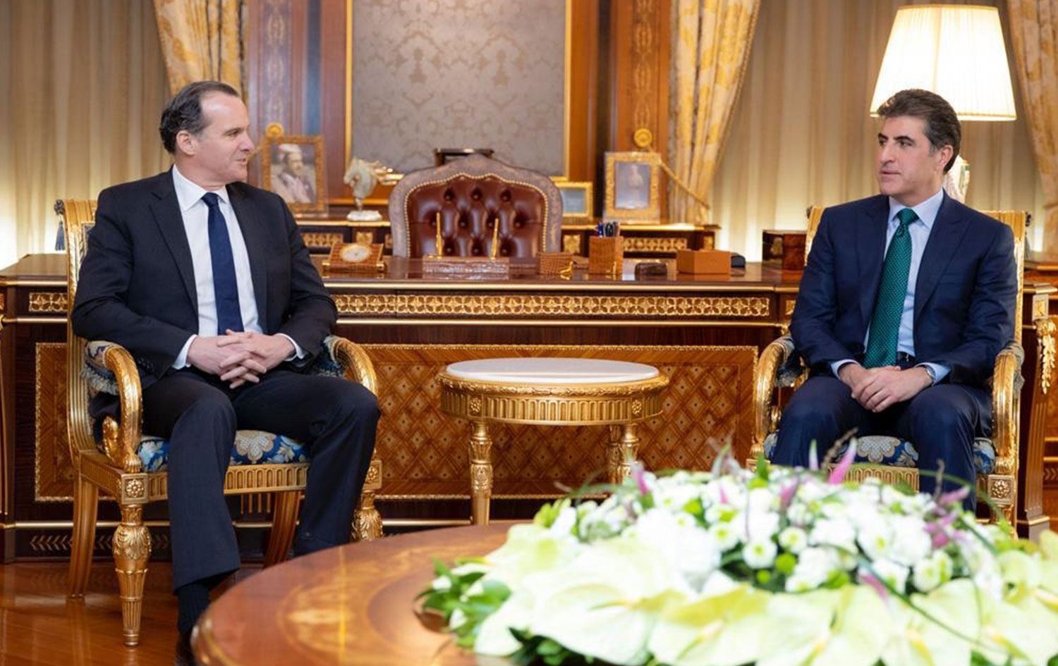 Neçirvan Barzani, Brett McGurk'ü kabul etti!