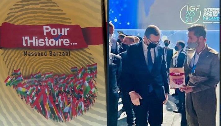 Baskan Barzani’nin kitabi Polonya Basbakani’na hediye edildi