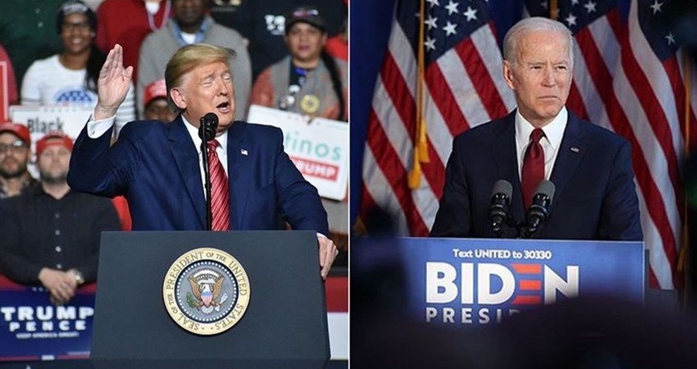 ABD'de baskanlik anketi: Biden ve Trump arasinda farki artti!