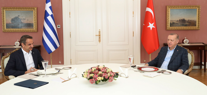 Erdogan ve Yunanistan Basbakani Miçotakis bir araya geldi