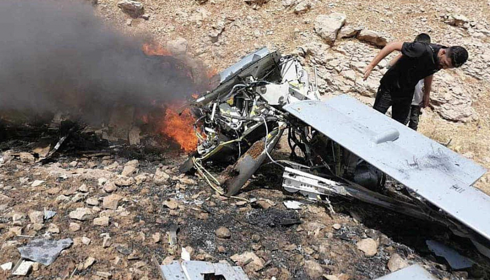 Süleymaniye'de Türkiye'ye ait IHA düstü!