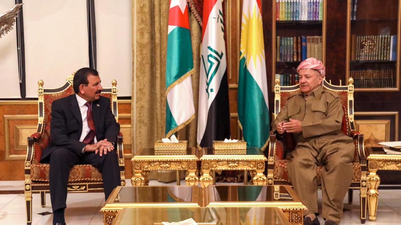 Mesud Barzani, Ürdün heyetini kabul etti