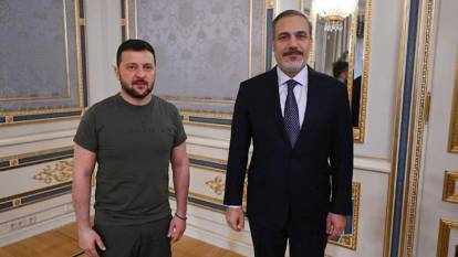 Hakan Fidan, Zelenskiy ile bir araya geldi
