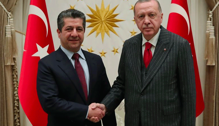 Basbakan Mesrur Barzani ve Erdogan görüsmesi basladi