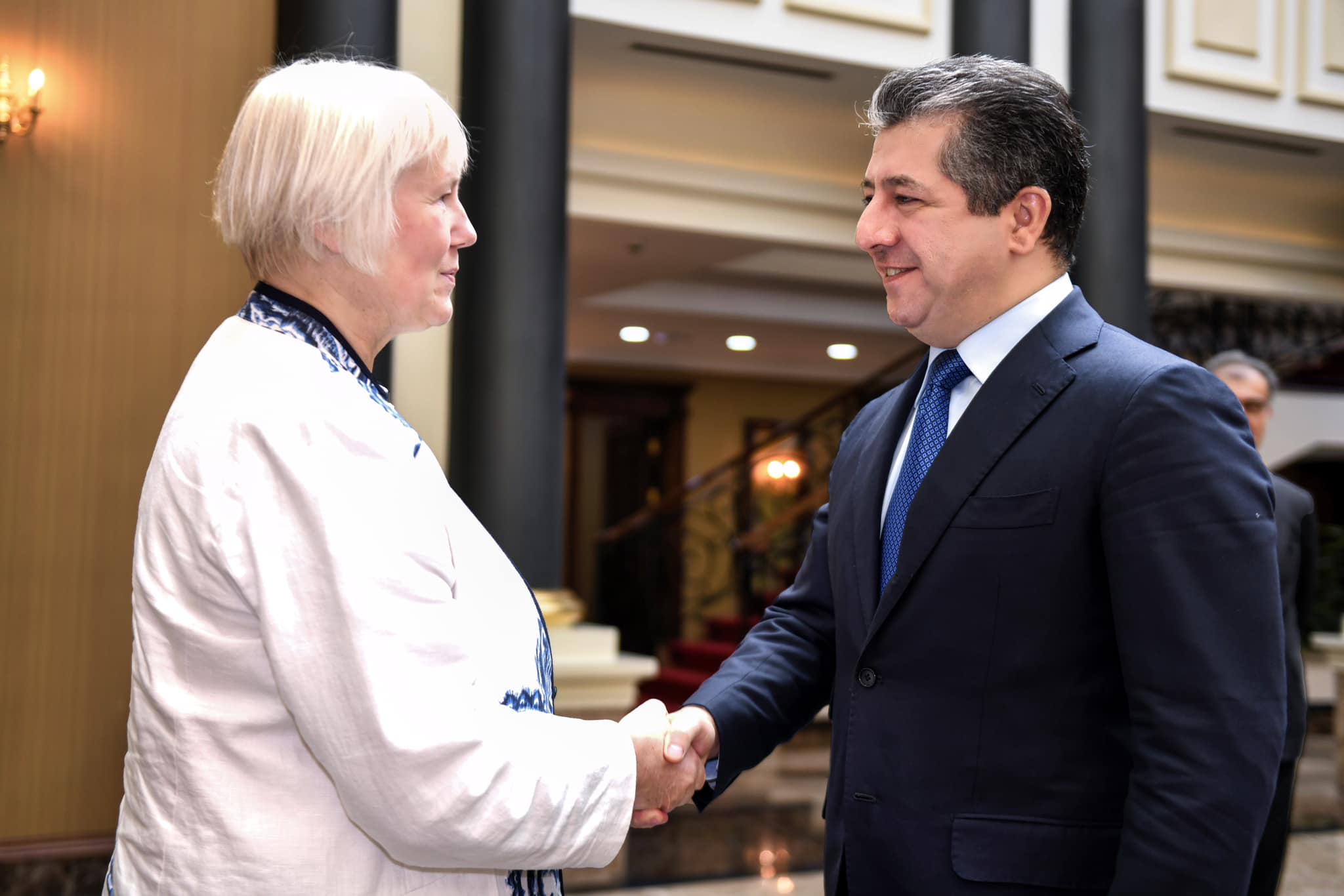 Mesrur Barzani, Almanya'nin yeni Irak Büyükelçisi'ni kabul etti