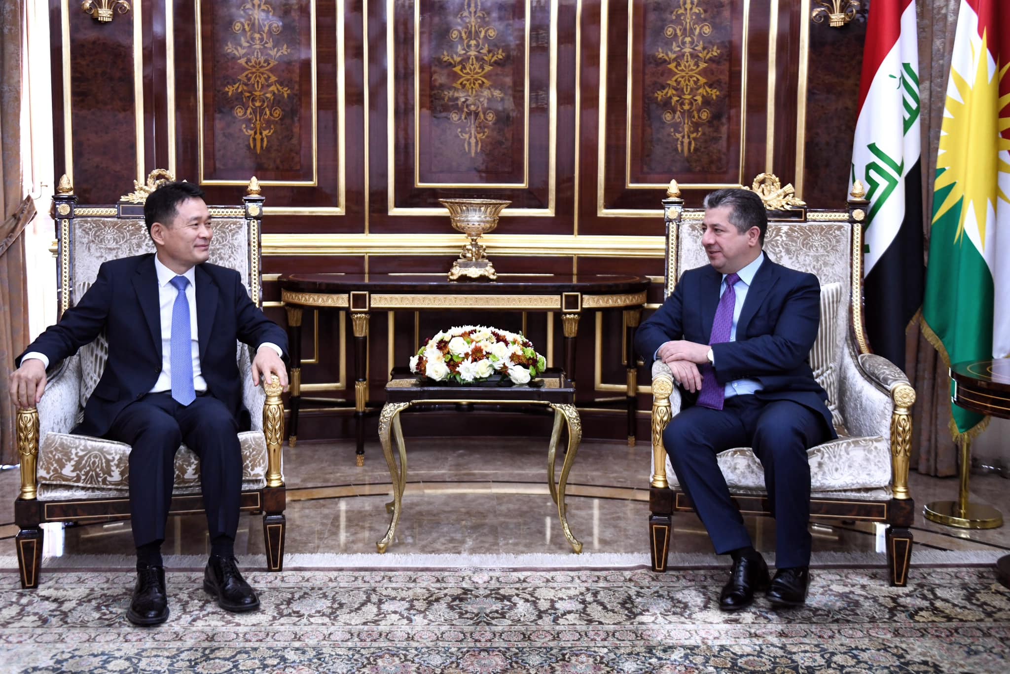 Mesrur Barzani, Güney Kore’nin Erbil Baskonsolosu Kijoung'u kabul etti