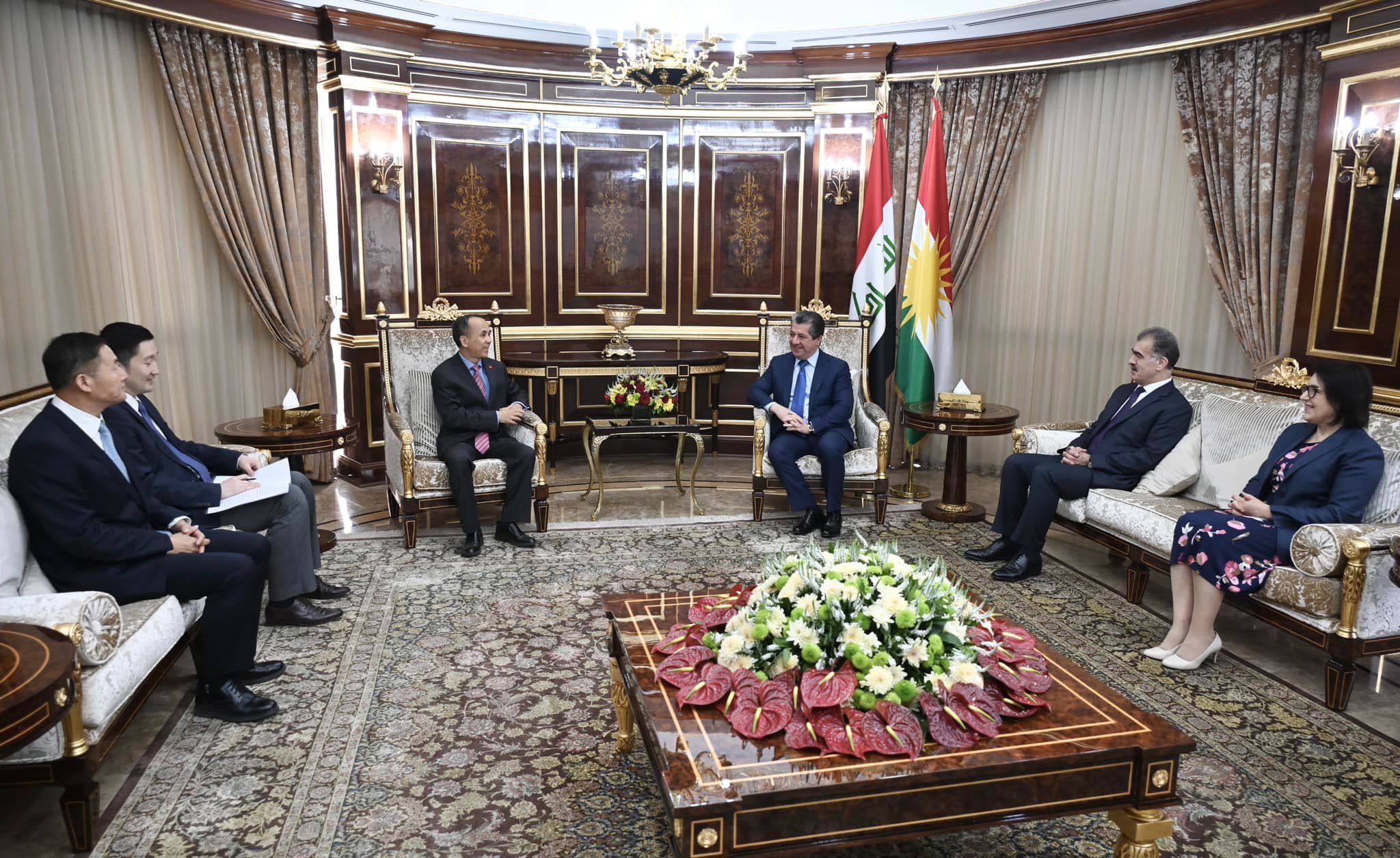 Basbakan, Çin'in Kürdistan Bölgesi Baskonsolosunu kabul etti