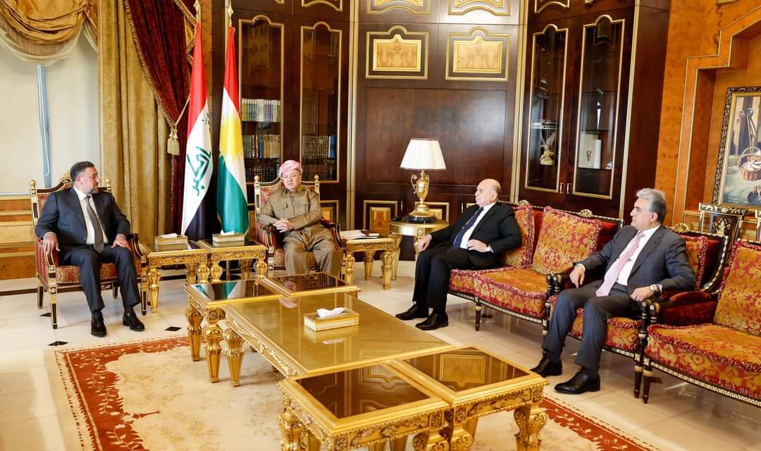 Baskan Barzani, Irakli Sünni liderle bir araya geldi