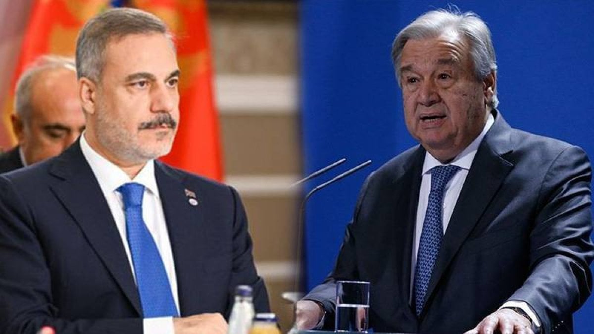 Hakan Fidan, BM Genel Sekreteri ile görüstü