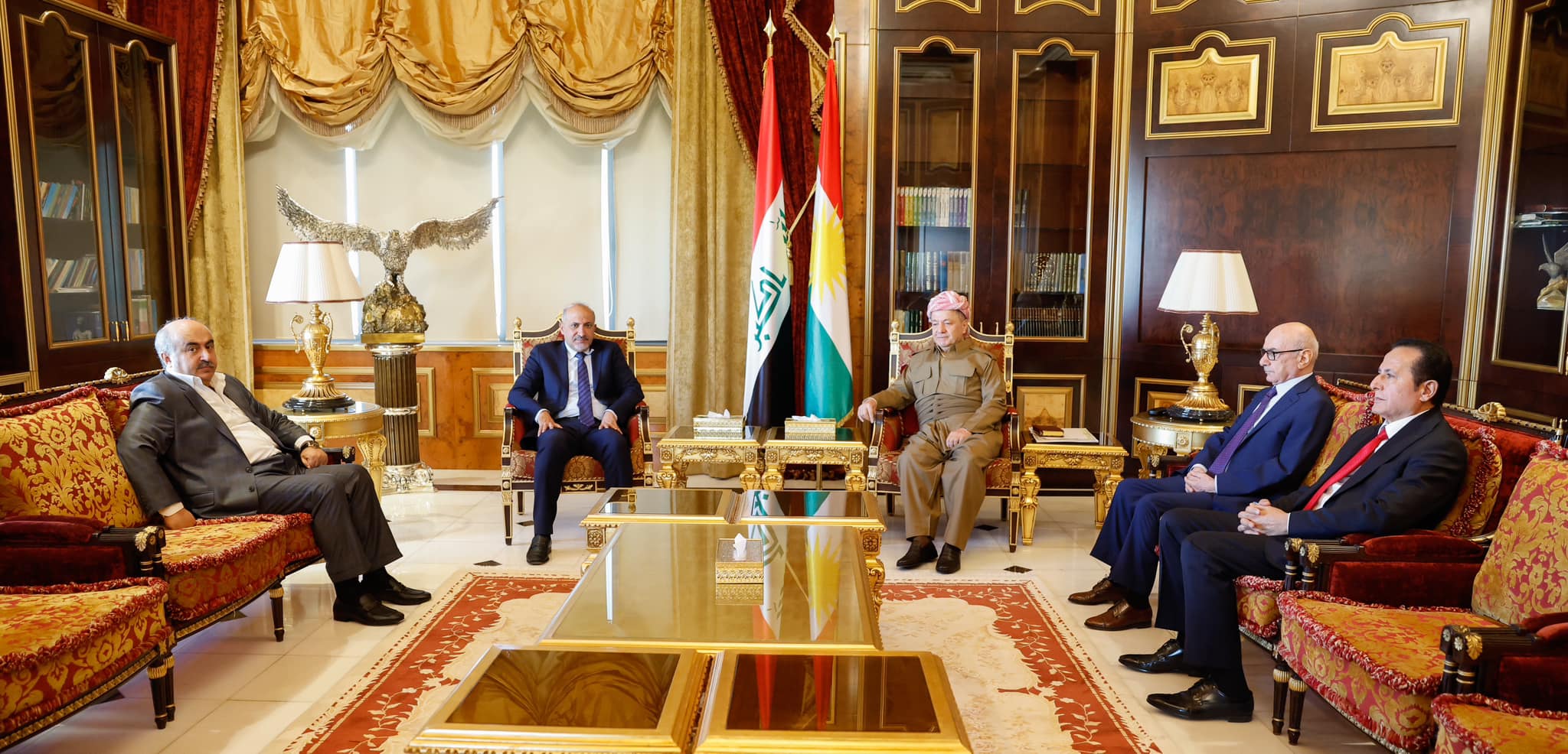 Mesud Barzani, Al-Ghad lideri Ahmed Asi el-Cerba ile görüstü