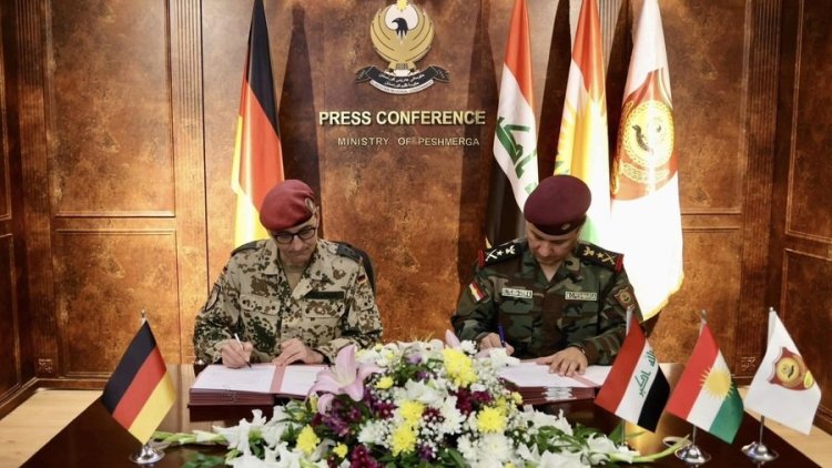 Wezareta Pêsmerge bi artêsa Almanyayê re rêkeftinek hevbes îmze kir