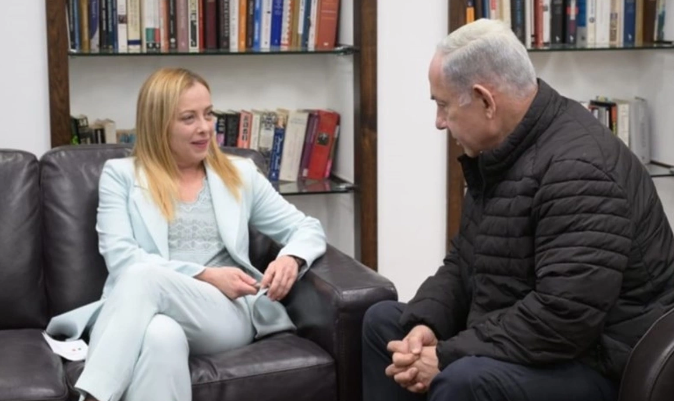 Meloni, Israil'de mevkidasi Netanyahu ile görüstü