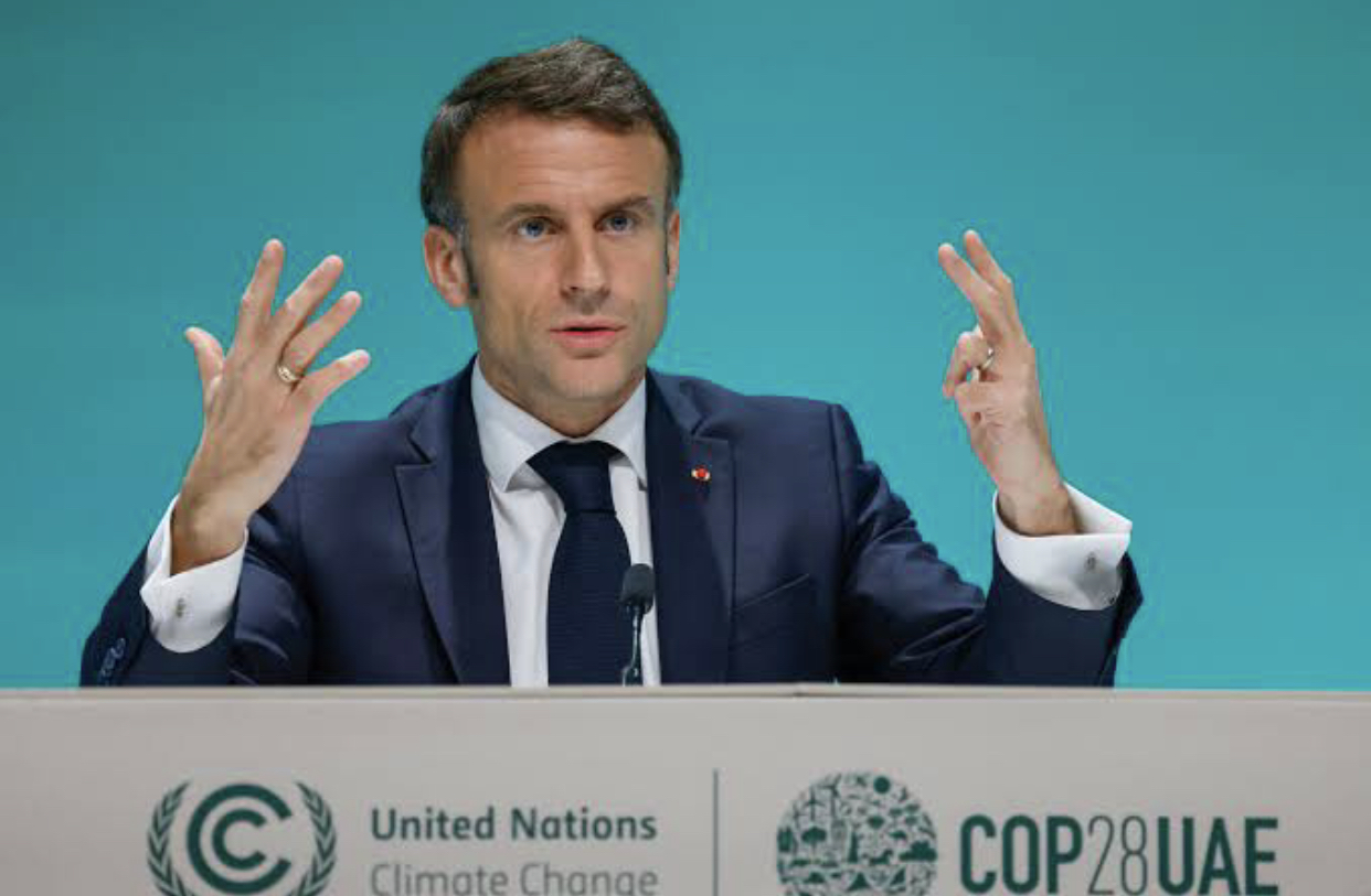 Macron'dan COP28 Iklim Zirvesi’nden Israil’e yönelik açiklama!