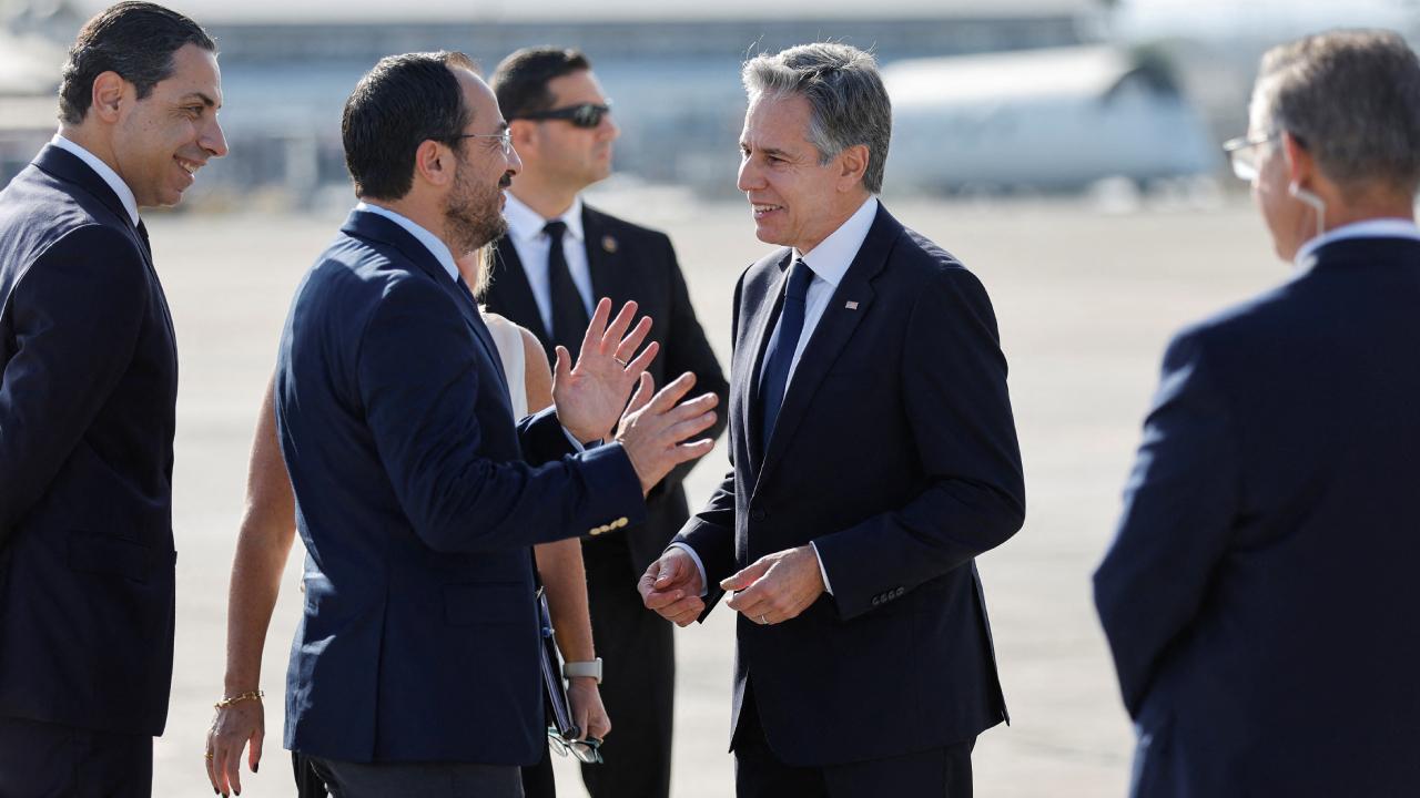 ABD Disisleri Bakani, Güney Kibris lideri ile bir araya geldi