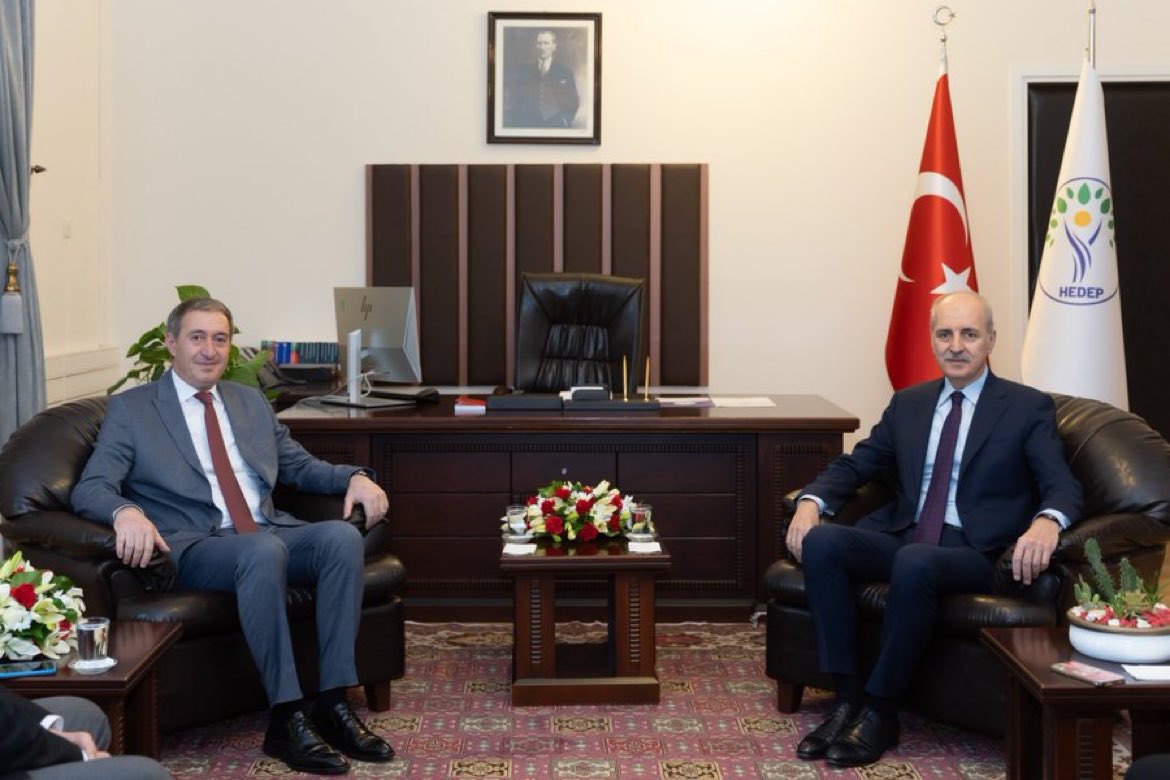 TBMM Baskani Numan Kurtulmus, HEDEP’i ziyaret etti