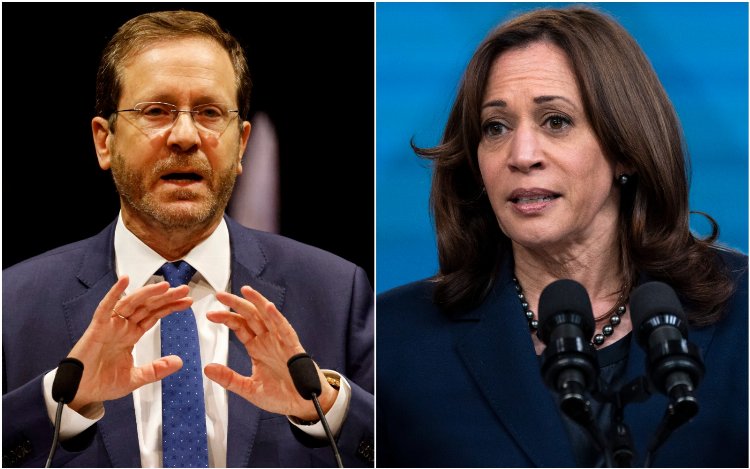 ABD Baskan Yardimcisi, Israil Cumhurbaskani Herzog ile görüstü