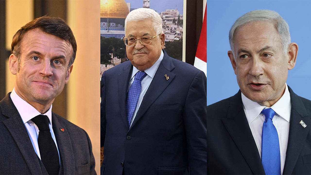 Macron, Abbas ve Netanyahu ile telefonda görüstü