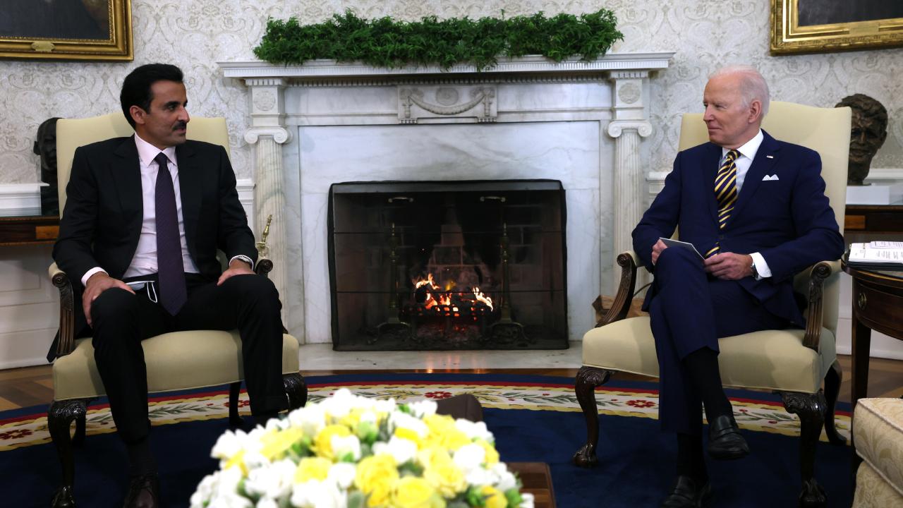 ABD Baskani Biden ve Katar Emiri Al Sani görüstü